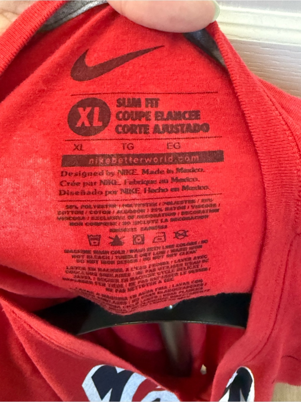 Nike university of Arizona Wildcats Red V-Neck Tee - Picture 3 of 3